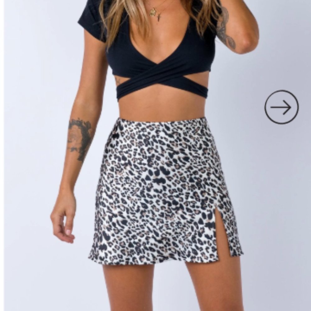 Princess Polly Yates Mini Skirt Leopard